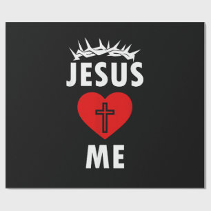 Papel De Regalo Jesús me ama Cristiano Religioso