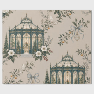 Papel De Regalo Jewel Glasshouse Champagne Blush Navidad Wrappin