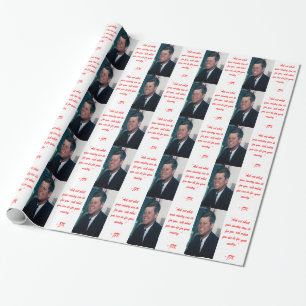 Papel De Regalo JFK & Cita de No Preguntes