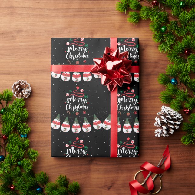 Papel De Regalo Jingle Bells Joyful Greetings Collection (Regalo de vacaciones)