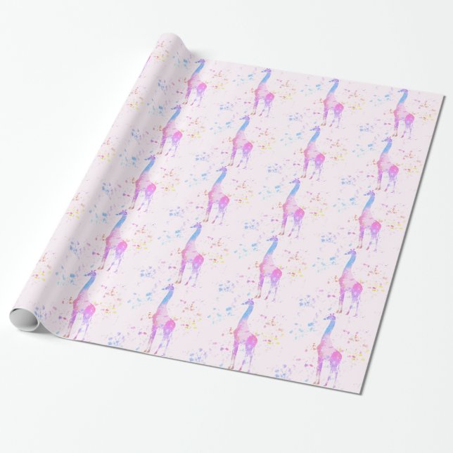 Papel De Regalo Jirafa (Desenrollado)