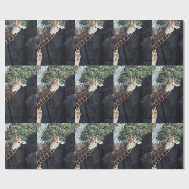 Papel De Regalo Jirafa (Superficie plana)
