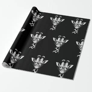 Papel De Regalo Jirafa Divertida Gráfica Casual Verano Divertido L