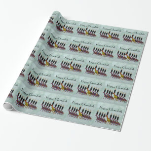 Papel De Regalo Jirafas Chanukah Menorah