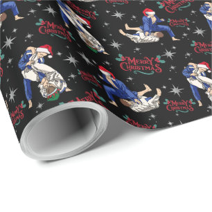 Papel De Regalo Jiu-Jitsu Merry Christmas Wrapee Paper