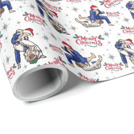 Papel De Regalo Jiu-Jitsu Merry Christmas Wrapee Paper