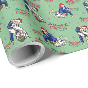 Papel De Regalo Jiu-Jitsu Merry Christmas Wrapee Paper