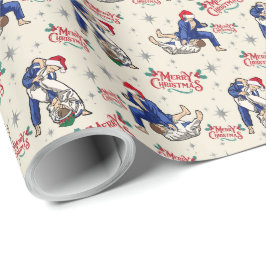 Papel De Regalo Jiu-Jitsu Merry Christmas Wrapee Paper