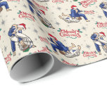 Papel De Regalo Jiu-Jitsu Merry Christmas Wrapee Paper<br><div class="desc">Jiu-Jitsu Feliz Papel de Envoltura de Navidad. El color del papel es beige o crema. Disponible en varios colores,  tamaños y dos acabados. www.hotpocketgraphics.com</div>