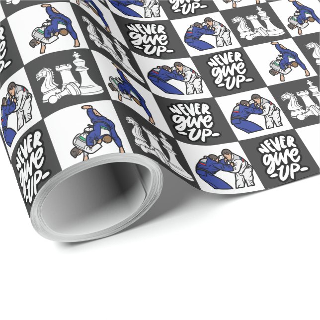 Papel De Regalo Jiu Jitsu Wrapping Paper (Esquina del rollo)