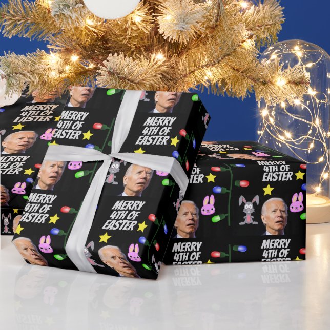 PAPEL DE REGALO JOE BIDEN 4 DE LOS NAVIDADES DEL ESTE CONFUNDIDO (Vacaciones)