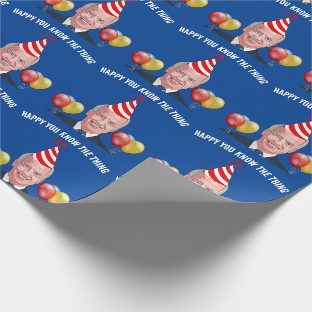 PAPEL DE REGALO JOE BIDEN BIRTHDAY SABES LA COSA (Esquina)