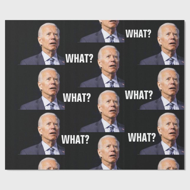 PAPEL DE REGALO JOE BIDEN FUNNY WRAPPER PAPER (Superficie plana)