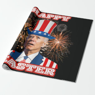 Papel De Regalo Joe Biden Happy Easter