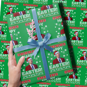 Papel De Regalo Joe Biden Happy Easter