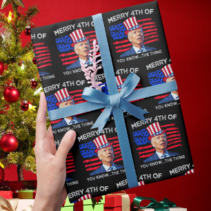 Papel De Regalo Joe Biden Merry, 4 De Ustedes Saben La Cosa