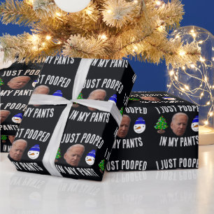 PAPEL DE REGALO JOE BIDEN NAVIDADES DE ENCUENTRO Y DIVERSOS VESTID