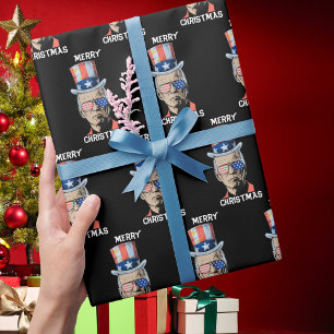 Papel De Regalo Joe Biden Xmas Feliz Navidad Gracioso 4 De Julio
