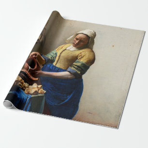 Papel De Regalo Johannes Vermeer - La Milkmaid