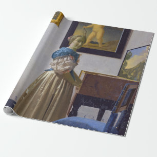 Papel De Regalo Johannes Vermeer - Lady de pie en un vírgen