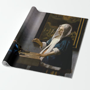 Papel De Regalo Johannes Vermeer - Mujer con equilibrio
