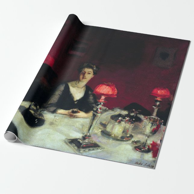 Papel De Regalo John Singer Sargent cena a mesa de noche (Desenrollado)