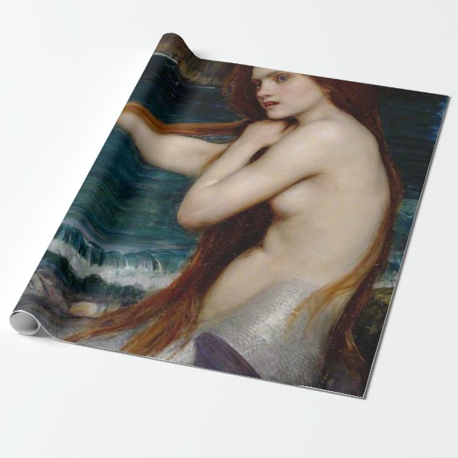 Papel De Regalo John William Waterhouse Mermaid (Desenrollado)