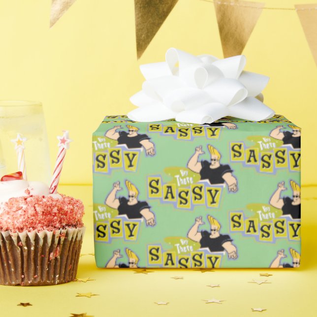 Papel De Regalo Johnny Bravo - Hey There Sassy (Fiesta de cumpleaños )