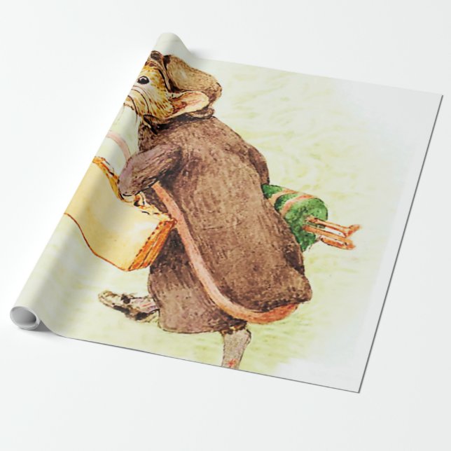 Papel De Regalo "Johnny Town-mouse" por Beatrix Potter (Desenrollado)