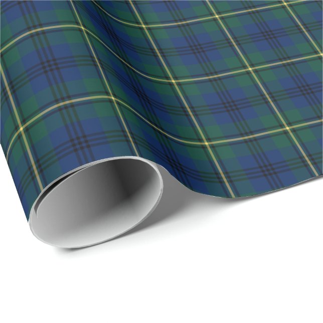 Papel De Regalo Johnston Clan Tartan (Esquina del rollo)