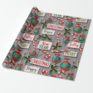 Papel De Regalo Jolly Holiday Jumble