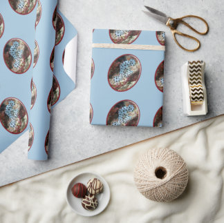 Papel De Regalo Joven mero - diseño fotográfico ovalado de pez |