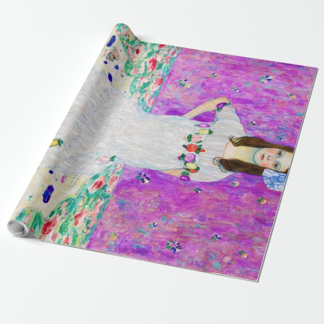 Papel De Regalo Joven muchacha, Gustav Klimt (Desenrollado)