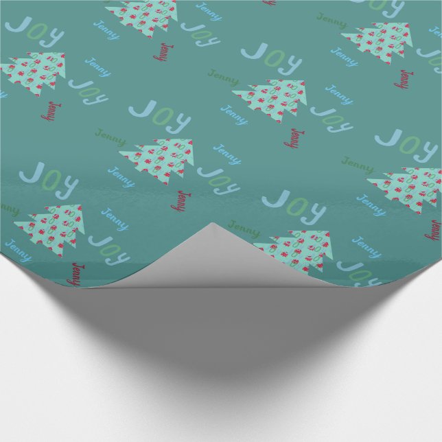 Papel De Regalo JOY festivo | Envolturas de regalo de Navidades tu (Esquina)