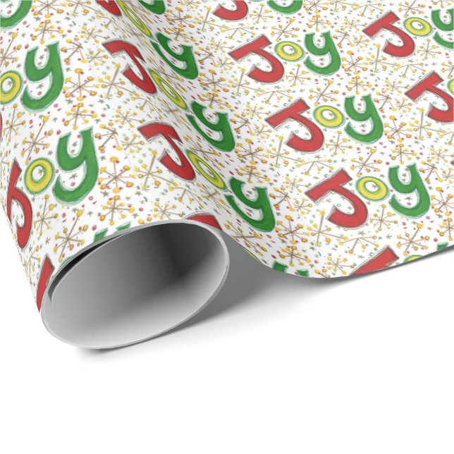 Papel De Regalo "Joy" wrapping paper (Esquina del rollo)