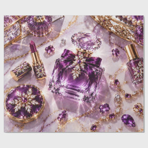 Papel De Regalo Joyas de Perfume Púrpura Amatista