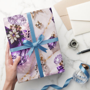 Papel De Regalo Joyas de Perfume Púrpura de Amatista