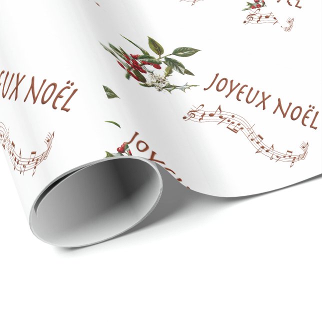 Papel De Regalo Joyeux Noël (Esquina del rollo)