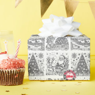 Papel De Regalo Joyful Colors Christmas Wrap