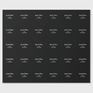 Papel De Regalo Joyful Vibes green Christmas holidays love family