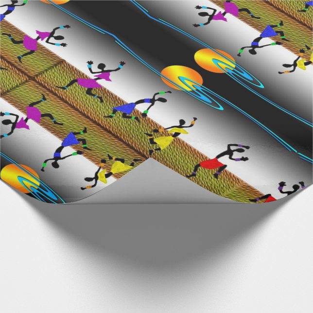 Papel De Regalo Joyous Kwanzaa Dance (Esquina)