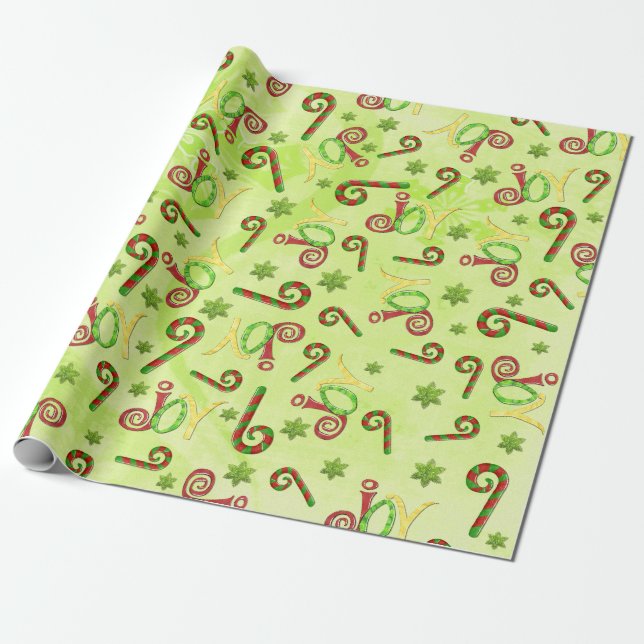 Papel De Regalo Joyous Occasions Whimsey GREEN ALL PROPOSES (Desenrollado)