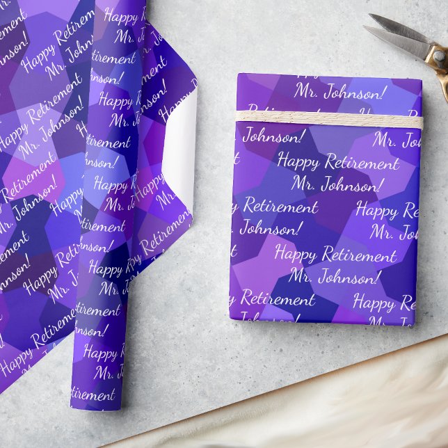Papel De Regalo Jubilación Cualquier Texto Añade Tus Palabras Un R (Subido por el creador)