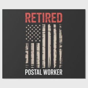 Papel De Regalo Jubilación de trabajador postal retirado