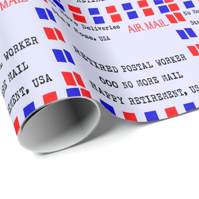 Papel de regalo jubilado del empleado de correos (Esquina del rollo)