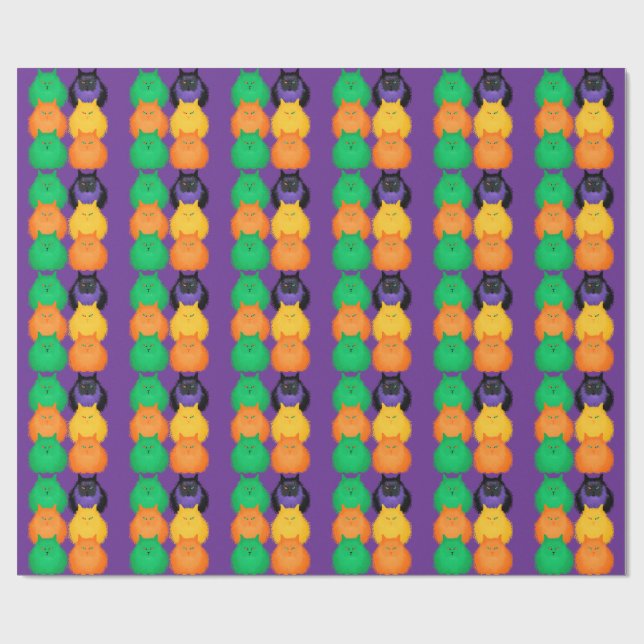 Papel De Regalo Judging Cats (Superficie plana)