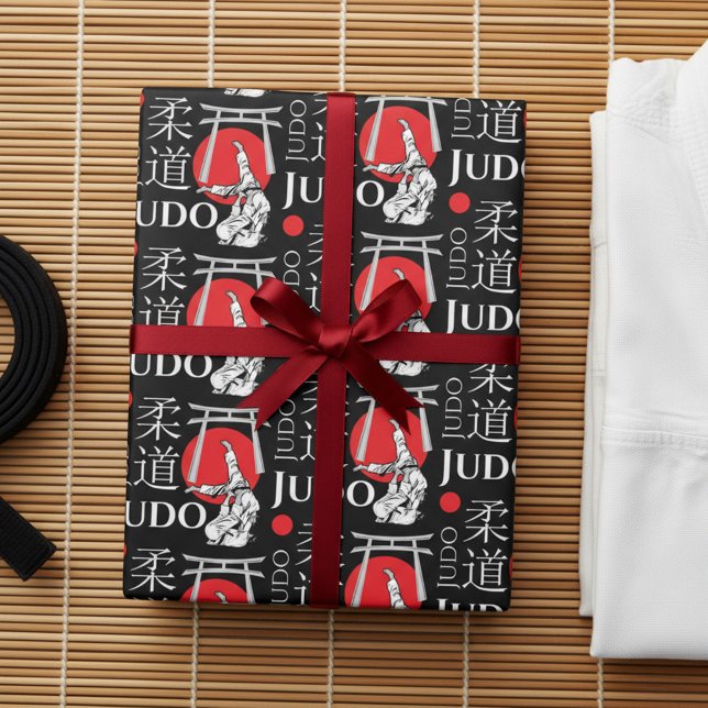 Papel De Regalo Judo Kanji, Judoka, Torii gates pattern (Subido por el creador)