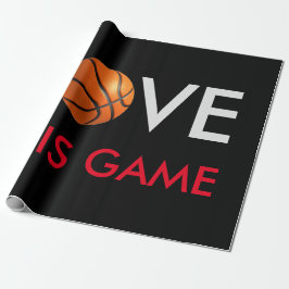 Papel De Regalo Juego de amor de baloncesto