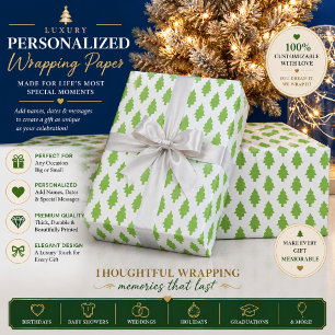 Papel De Regalo Juego de carpetas verdes botánicas