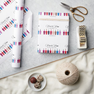 Papel De Regalo Juego de Colores de Esmalte de Uñas Salón de Uñas